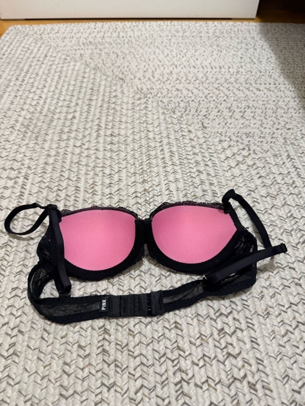 BUNDLE of 2 Victoria’s Secret PINK Date Push-Up Balconette Lace Bras, Size 32A - Picture 4 of 12